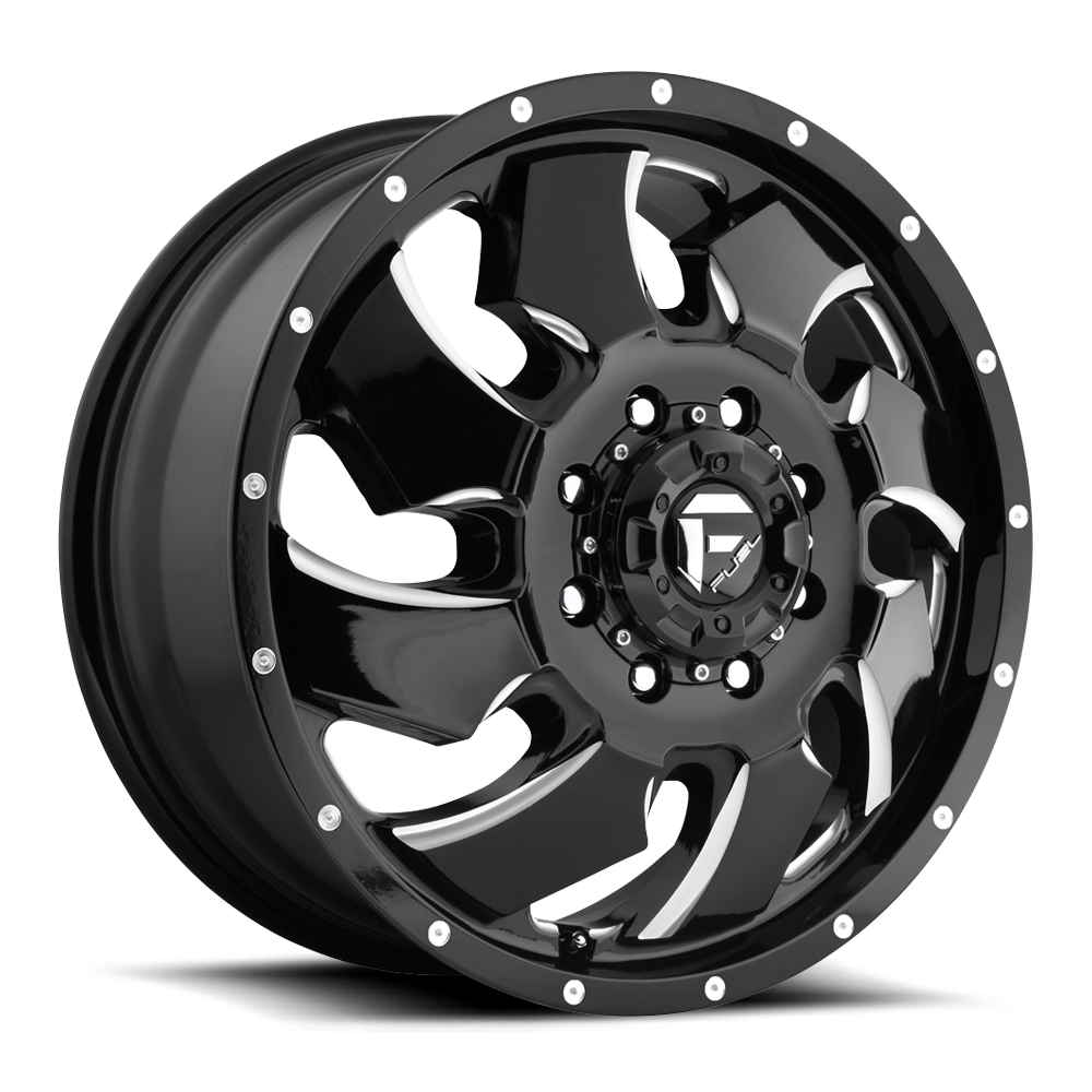 Fuel Dually Wheels Cleaver Dually Front D574 Wheels SoCal Custom Wheels